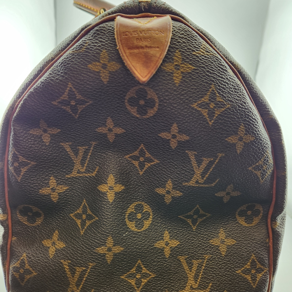Louis Vuitton Monogram Canvas with Tan Leather Accent - Picture 5 of 11